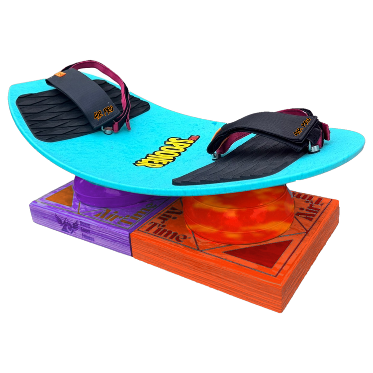 Spooner Air Pro Package - Freestyle board with AIR PRO footstraps and orange and purple AirBalls